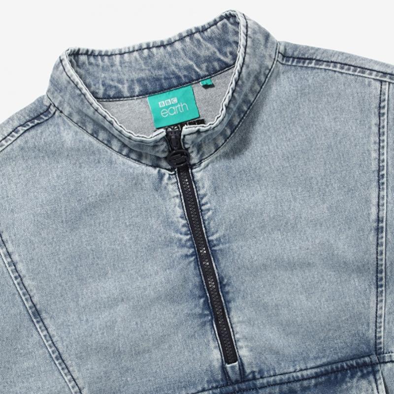 Unisex Denim Anorak  Light Blue 