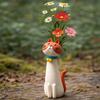 Creative Vase Desktop Ornaments Unique Whimsical Cats Vases Gift for Cat Lovers for Foyer Living Room Fireplace Bedroom Kitchen