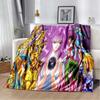 3D Retro Saint Seiya Anime Cartoon Flanelldecke Weich Gemütlich Sofa Bett Reise Decke Kinder Geburtstagsgeschenk