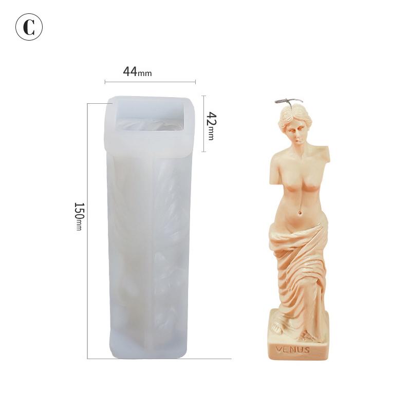 Roman Column Candle Silicone Mold Handmade Diy Baking Molds Plaster Soap Mould