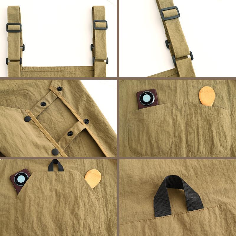 Adult Water-Resistant Apron for Household Kitchen Coffee Roasting And Catering Use - Durable Workwear Aprons
