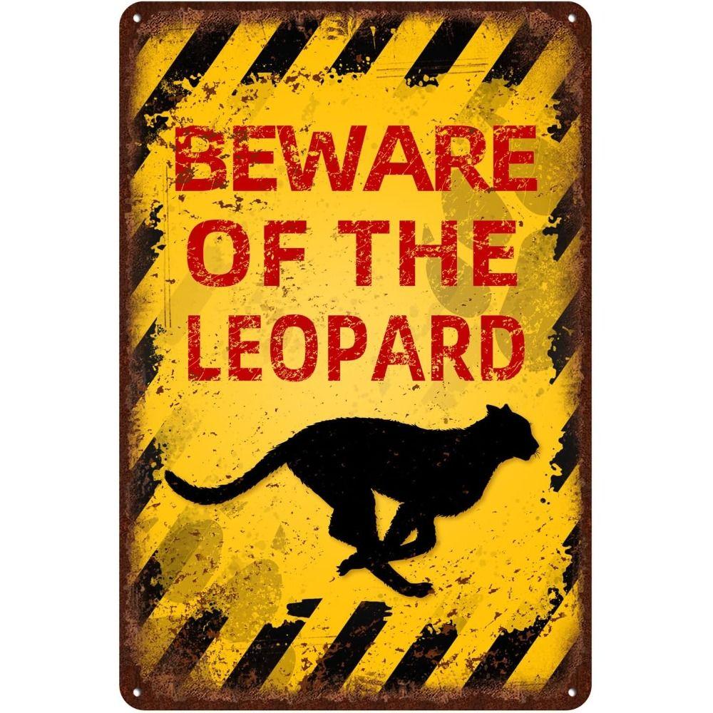 Beware of Animal Silhouette Aluminum Signs Metal Warning Plates