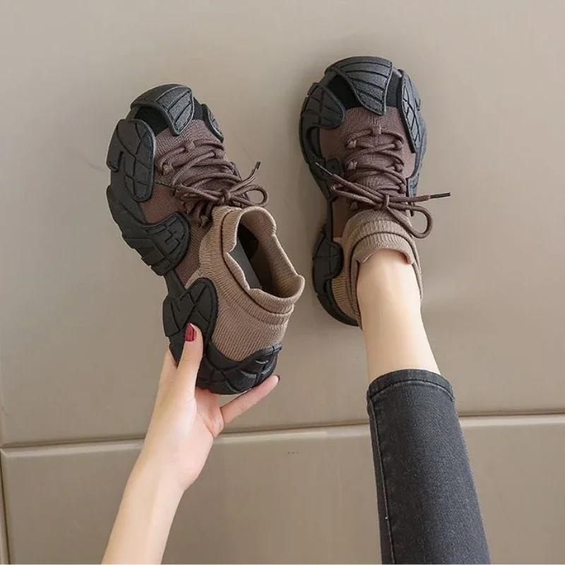Athletic Shoes for Women Sneakers Sports Woman Footwear Lace Up Comfortable Korean High Quality Cheap 39 A Deals Trends 2024 New