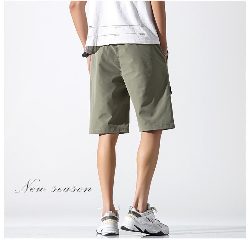 Summer Men's Workwear Five Quarter Pants, Loose, Casual, Versatile, Thin, Multi Pocket Quick Drying Shorts