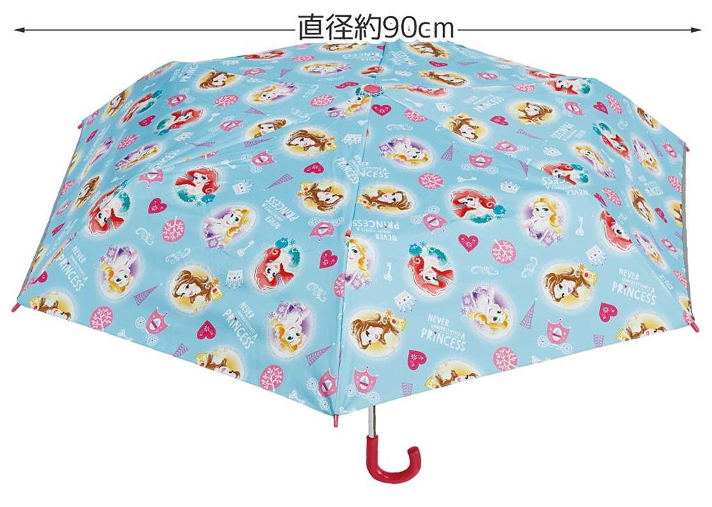 Skater Folding Princess for Ages Elementary School Manual Includes Dedicated UV 6 Disney Rain or Includes Dedicated Storage Case Children's Parasol,