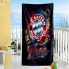 Fc Bayern Munich Fan Art Customizable Name Beach Towel Soft Durable Quick-Dry