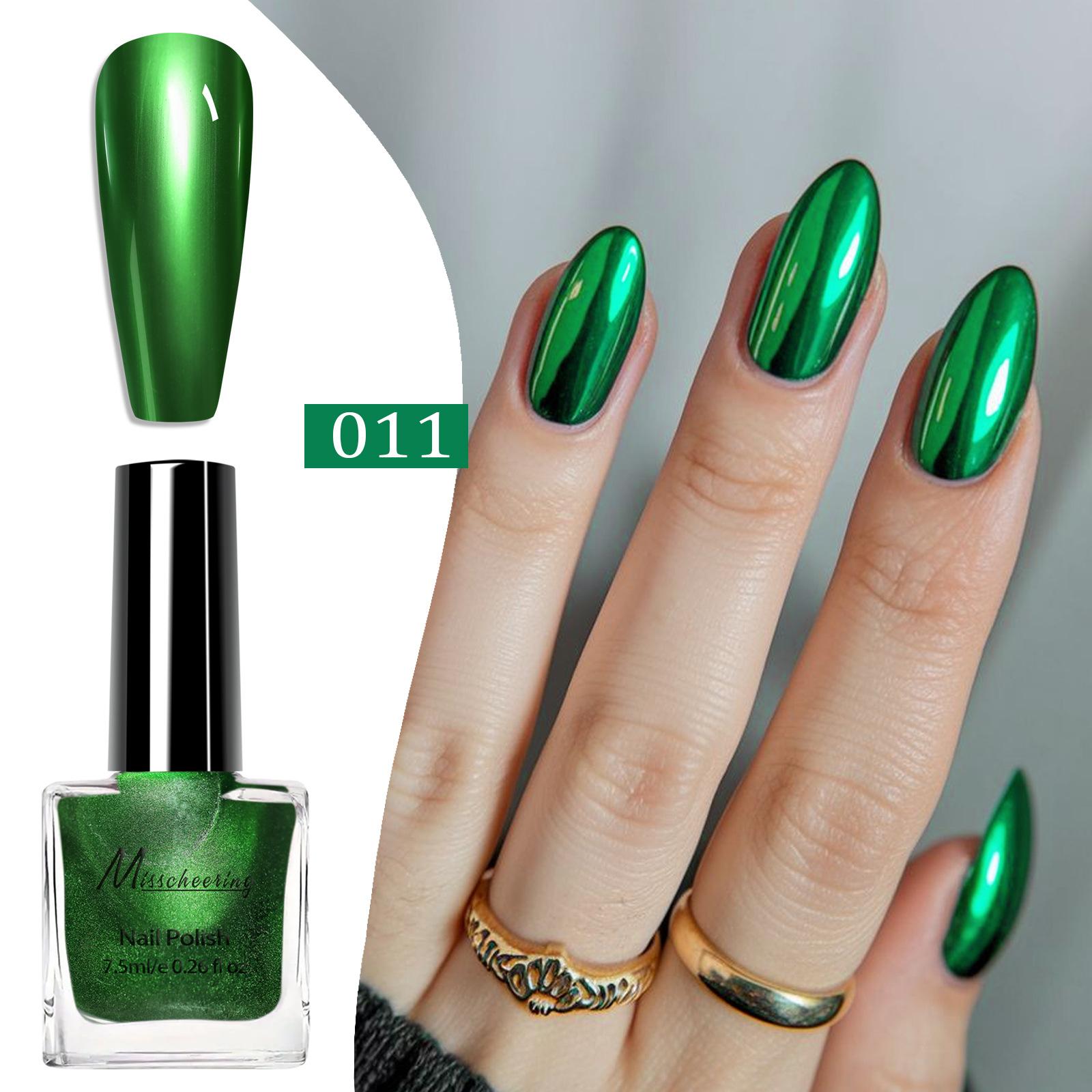 

Набор лаков для ногтей с эффектом металлического зеркала Pro Chrome Finish, не требующий светоотверждения, быстросохнущий, сияющий, для самостоятельного маникюра