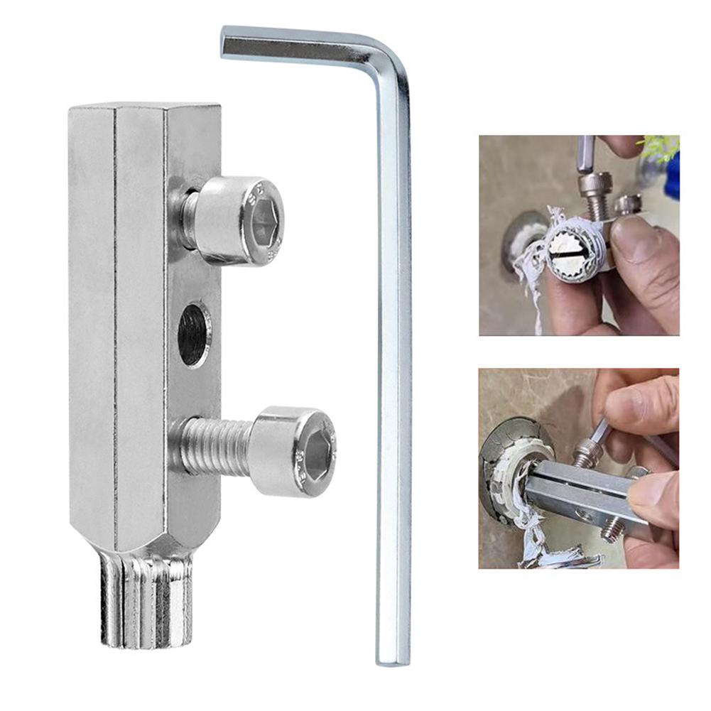 

Faucet Angle Valve Broken Screw Extractor 1/2 Inch 3/4 Inch Faucet Damage Screw Extractor Remover Tool Valve Plumber Tool