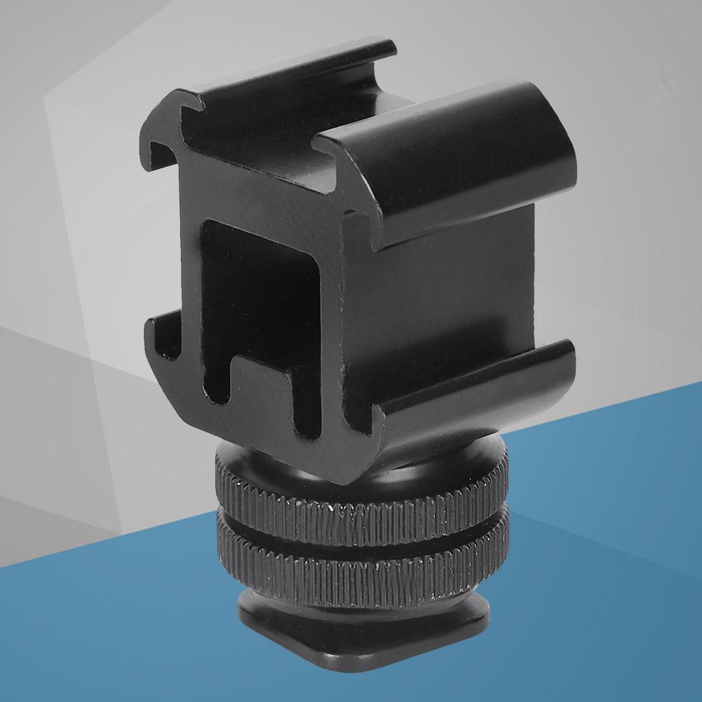 1 4   Dual Layer Screw One for Three Hot Cold Shoe Base Fill Light Multifunction Bracket