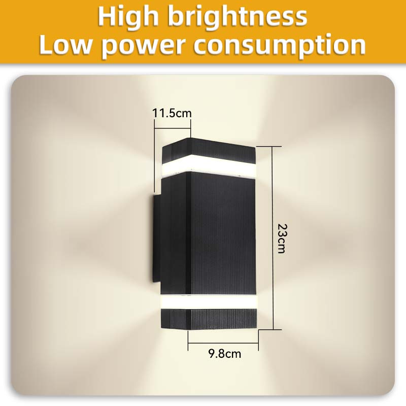 Modern Home Lighting up and Down Lights/Outdoor Light/Hotel Villa Exterior Mounted Waterproof Garden Light Wall Light
