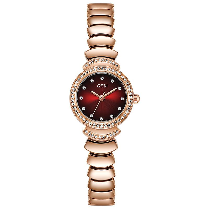 Light Luxury Medieval Waterproof Women S Watch High Value Niche Creative Quartz Watch Women S Skirt Alloy Watch