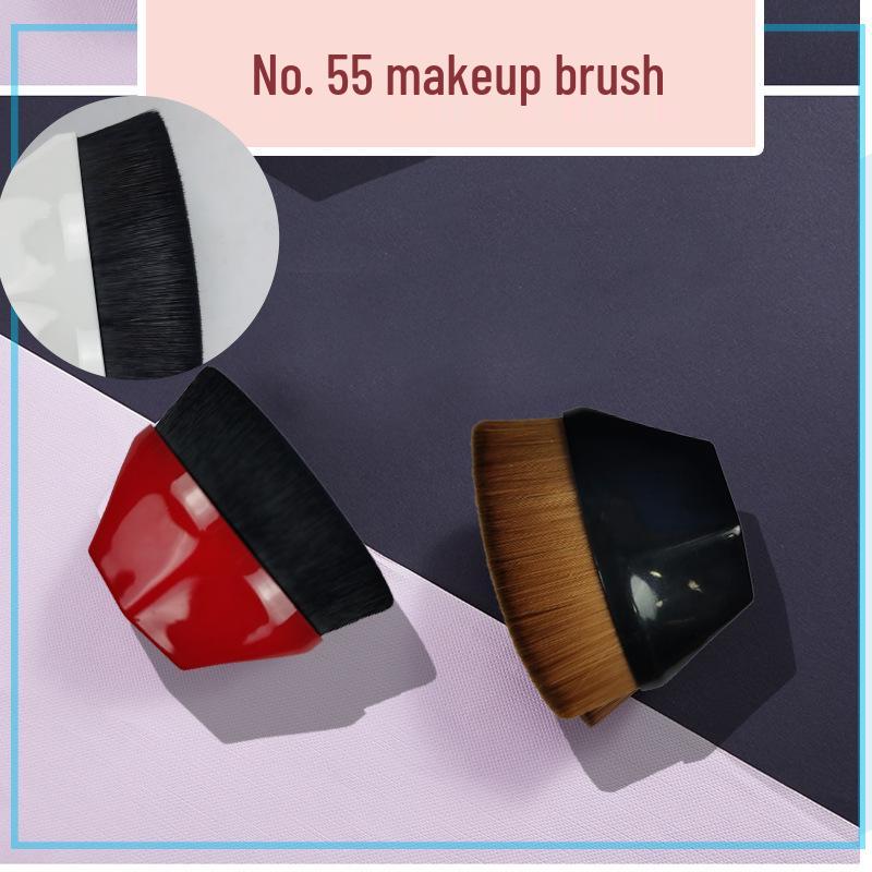 55 Flat Foundation Brush - Seamless Magic Makeup, Blush & Powder Brush белый