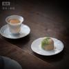 Dehua White Porcelain Coaster Creative Petal Cup Holder Kung Fu Tea Set Teacup Insulation Pad Dry Brewing Tea Mat Tea Ceremony Accessories