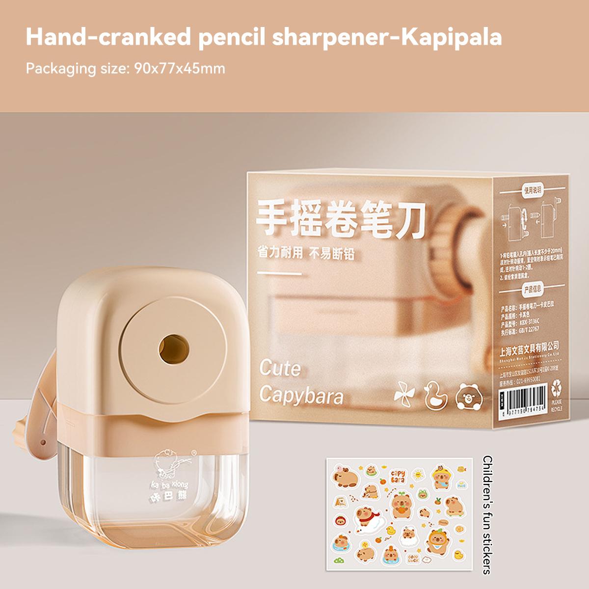 

Милая Портативная Ручная Точилка для Карандашей 6-8 мм Многофункциональная Автоматическая Точилка Школьные Студенческие Канцелярские Принадлежности коричневый