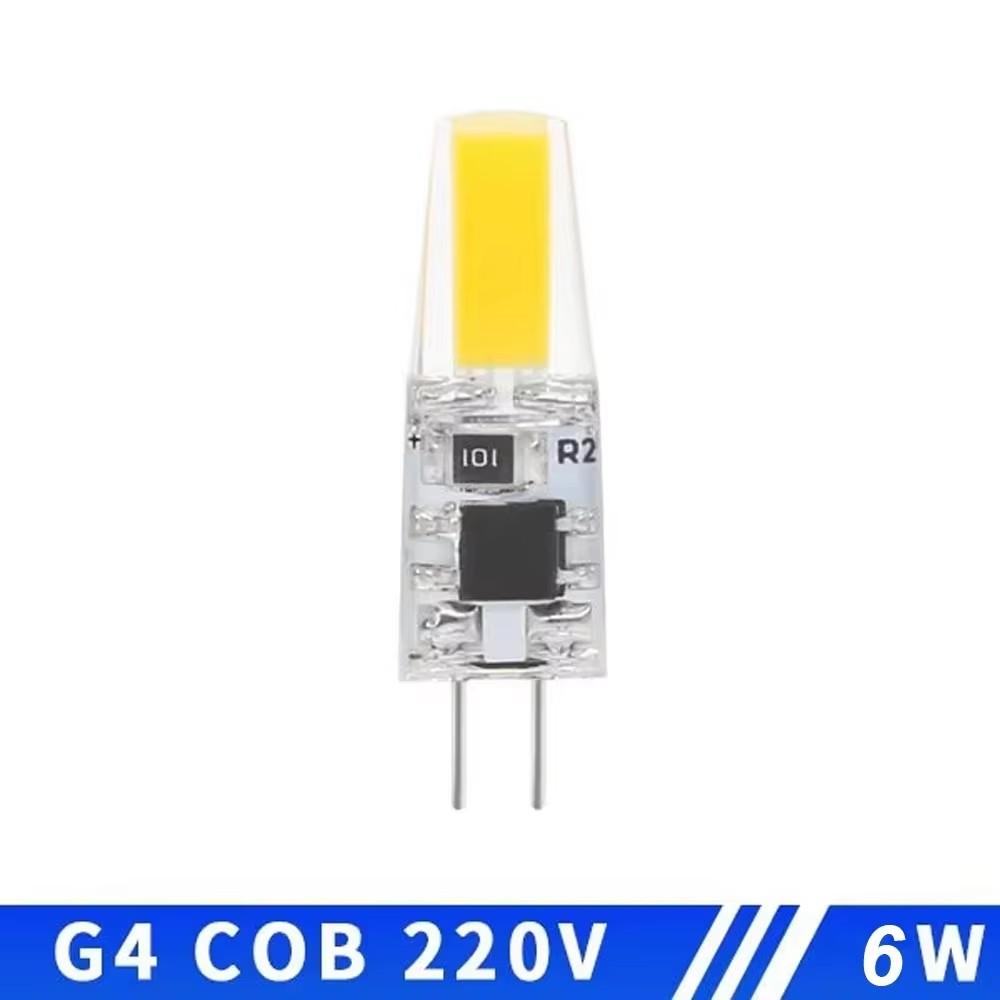 5pcs/lot G4 LED COB Lamps Dimmable 6W 9W COB LED Bulb AC/DC 12V 220V LED G9 COB Spotlight Chandelier Lighting Replace Halogen
