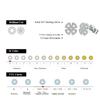New Women Moissanite Gemstone Stud Earrings For Women Solid 925 Sterling Silver D Color Solitaire Fine Jewelry For Gift