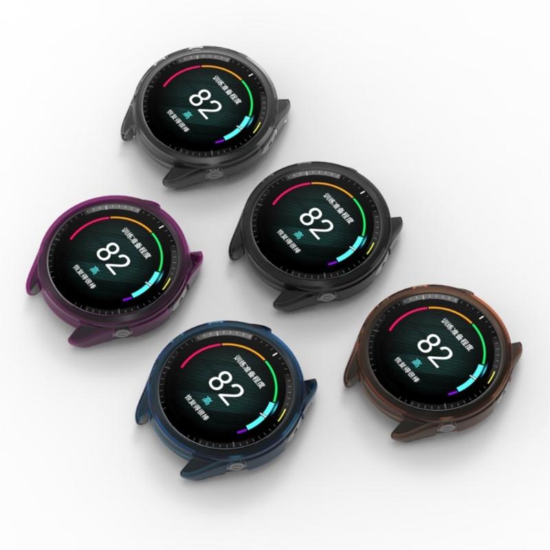 Shockproof Screen Protector Sleeve Case Housing Protective Cover Bumper-Shell Compatible for Garmin-Forerunner 965 Watch