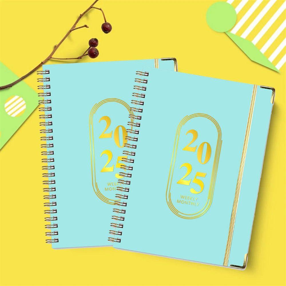 

A5 2025 Agenda Planner Notebook 71 страница 2025 Schedule Planner Book Academic Weekly Agenda синий