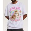 Alpha-Männchen Spaß Niedliche Katze Illustration T-Shirts Herren Damen Sommer Baumwolle Rundhals Kurzarm T-Shirt Streetwear