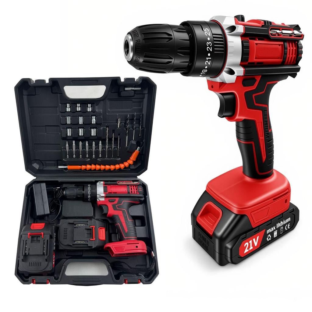 Portable Rechargeable Multi-Functional Hand Drill for Home Use