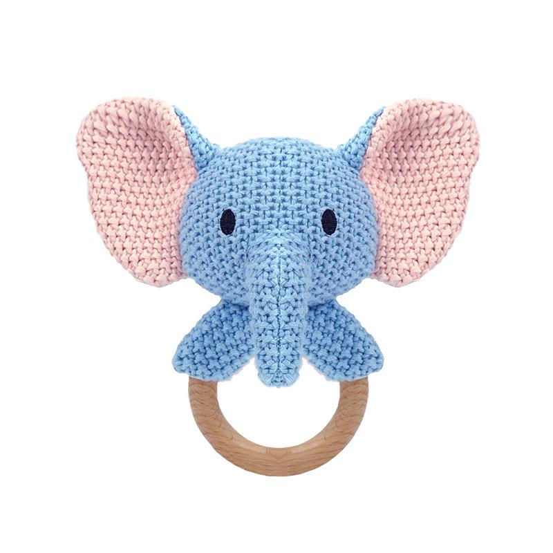 Handcrafted Crochet Rattle Rabbit Doll – Baby Teething & Soothing Toy