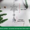 Acrylic Snowflake & Water Drop Beaded Ornaments - Christmas Tree Decoration in 12 Colors