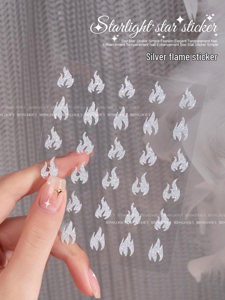 2025 Zodiac Snake Princess Nail Stickers & Shell Glitter Powder