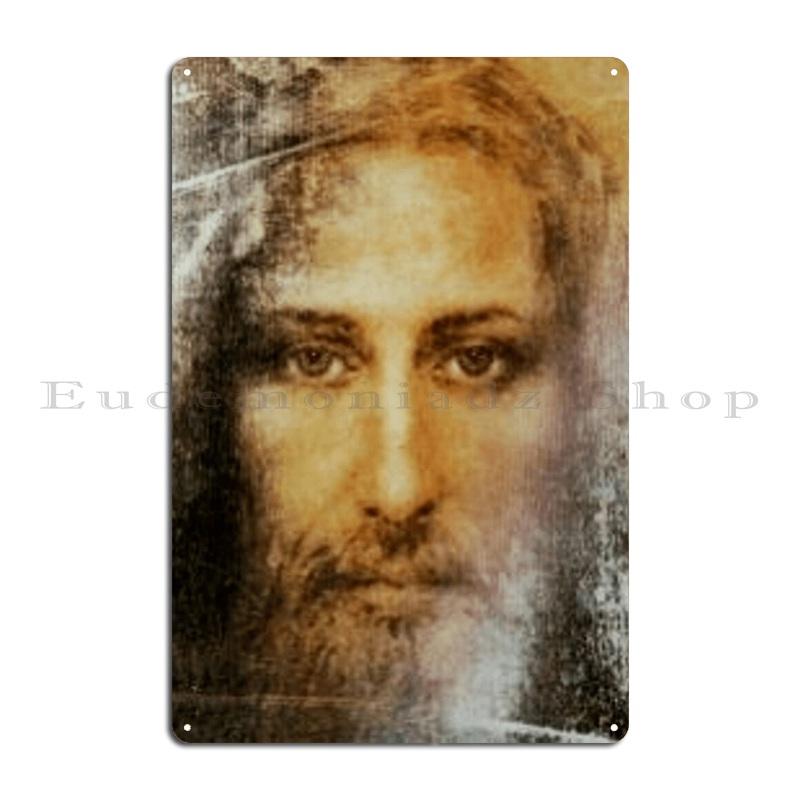 

Jesus Christ Reconstruction Of The Face From The Shroud Of Turin Metal Signs Custom Funny Mural Bar Living Room Tin Sign Poster 20x30cm（7.8x11.8inch）