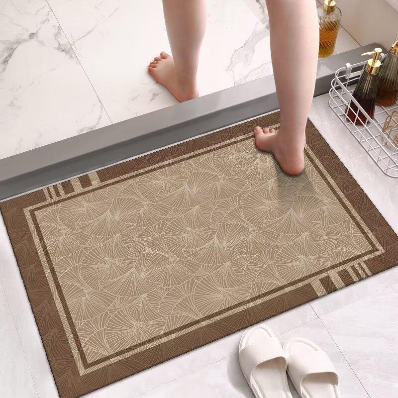 Premium Bathroom Floor Mat, Toilet, Toilet Door Non-slip Mat, Absorbent Mat, Diatom Mud Household Floor Mat