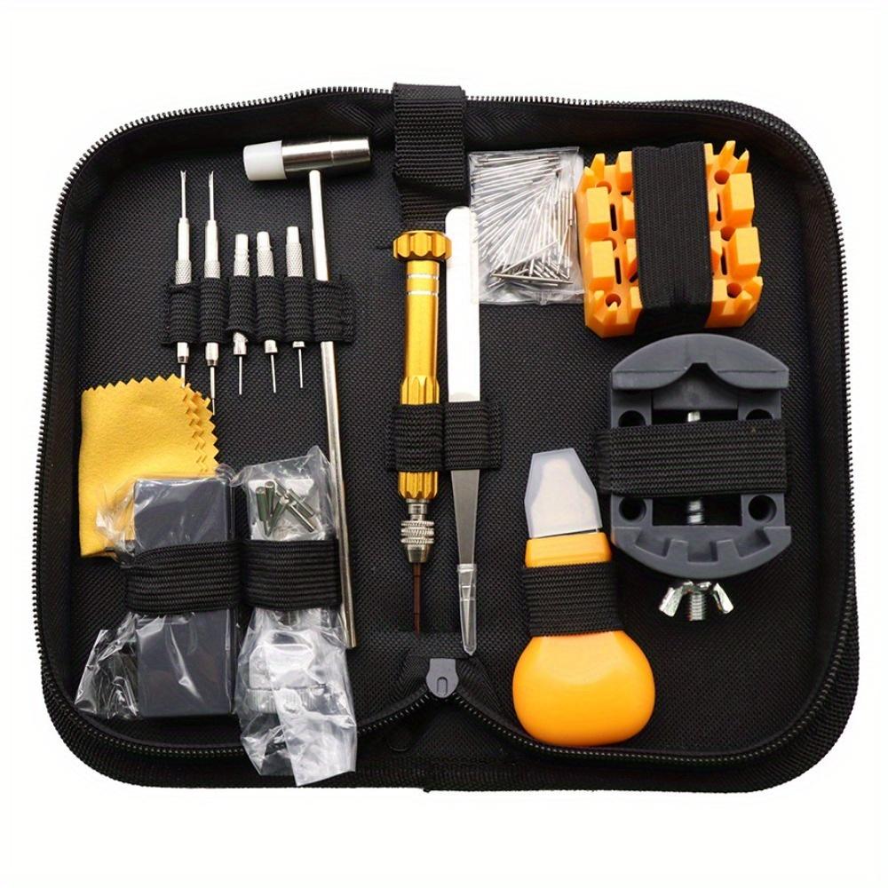 131pcs Watch Repair Kit, Watch Battery Replacement Kit, Professional Watch Tool Kit With Watch Link Removal Tool With 6 Extra Pins And Strap Tool