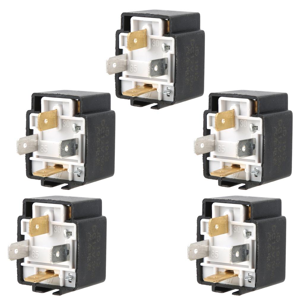 5pcs Car Flasher Relay 4Pins 12V 30A Vehicle Shockproof Waterproof Light Controlling JD1912