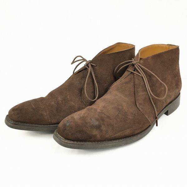 Finsbury Goodyear Welted Suede Leather Chukka Boots Dark Brown Size 11 29.5(USED)