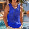 INCERUN Herren Rundhals Ärmellos Ausgeschnitten Lässige Strand Tanktops