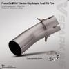 Kawasaki ZX4R/RR Titanium Alloy Exhaust Mid-Pipe for Direct Installation