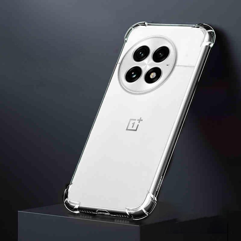 

Силиконовый чехол для телефона Airbag для OnePlus 13 5G 12 11 10T, роскошный противоударный мягкий прозрачный защитный чехол для линз, простой чехол для OnePlus Nord 4 ACE 3 Pro OnePlus ACE 3V чистый