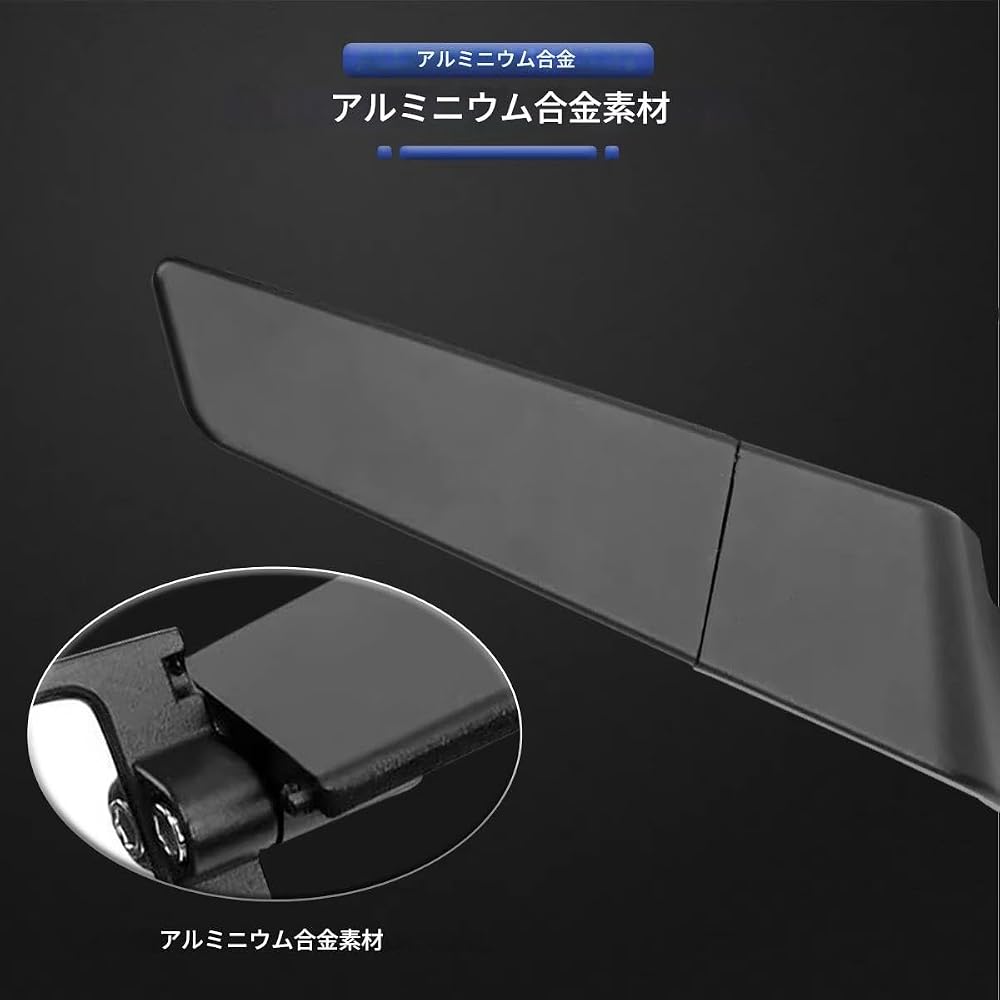 Zmart motorcycle accessory stealth winglet mirror adjustable rotation for Yamaha MT-03 07 09 R1 R3 R7 XMAX and KTM BMW