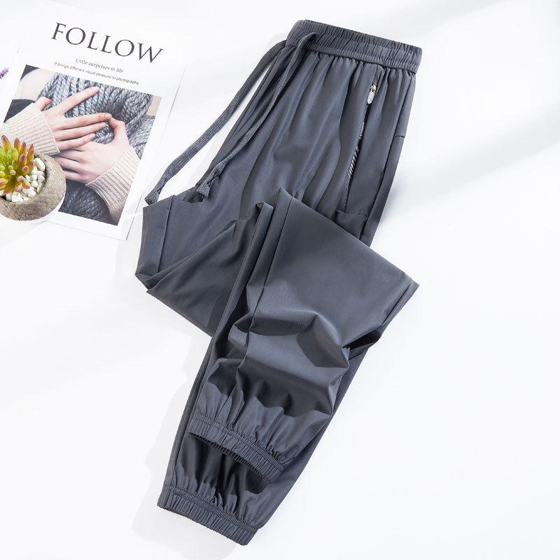 Women's 2025 Lightweight Quick-Dry Ice Silk Pants: Breathable, Sun-Protective, Casual Outdoor Sportswear
