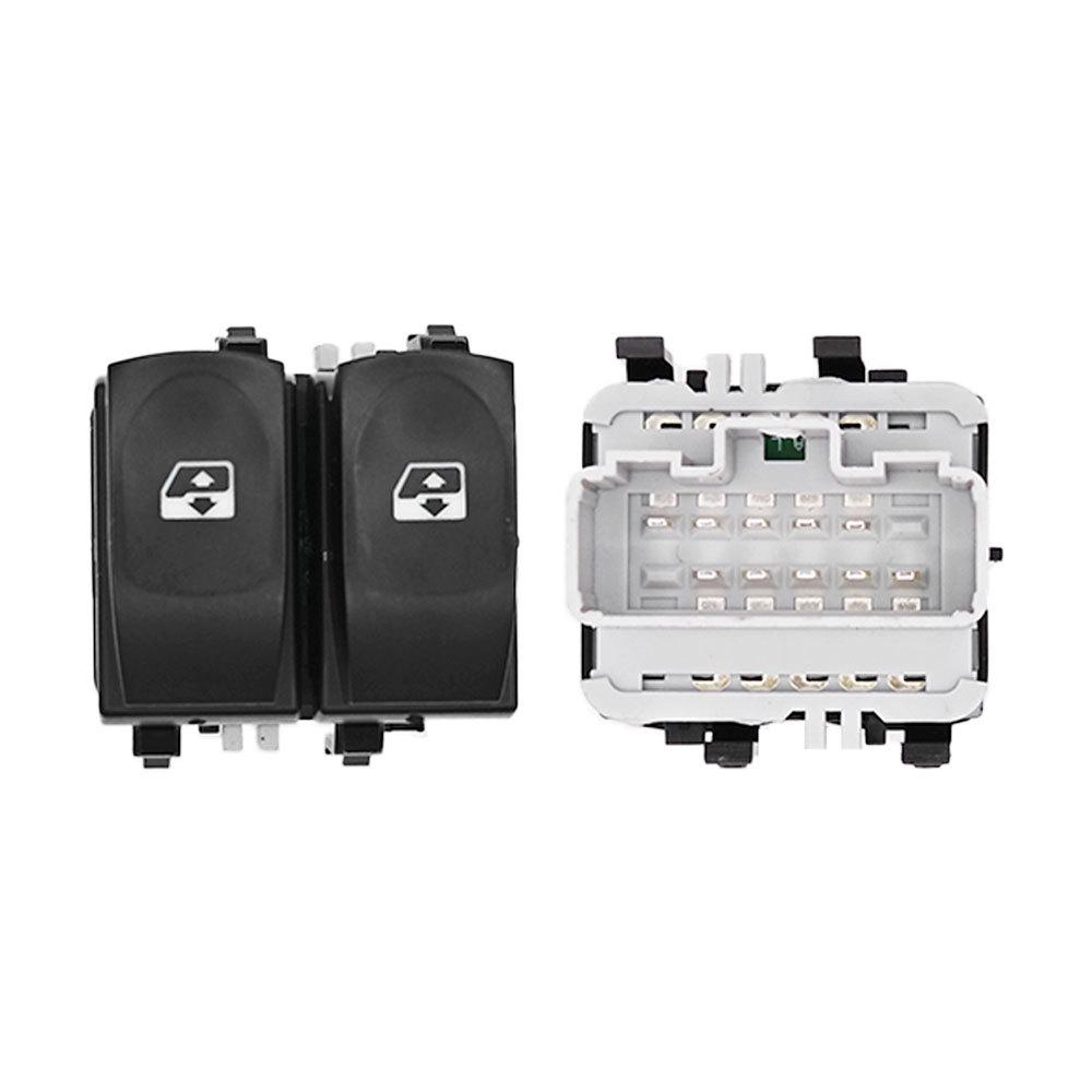 Product code 8200214943 is compatible with the window regulator switch for Renault Clio III models from 2005 to 2019.