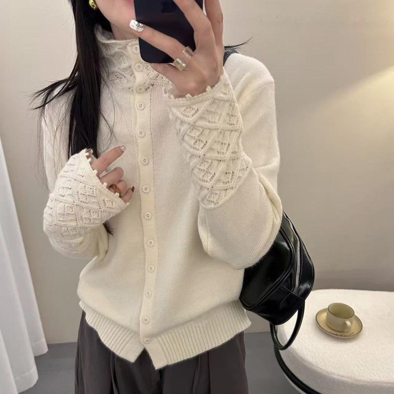 Women's Jacquard Half-High Collar Knit Sweater - Soft, Skin-Friendly Pullover, Popular In Live Broadcasts