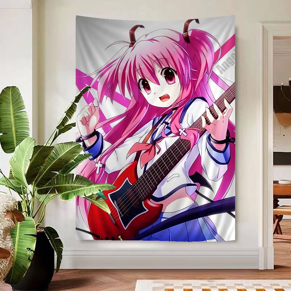 

Angel Beats CARTOON Tapestry Art Printing Japanese Wall Tapestry Anime Wall Hanging Home Decor 74x94cm(29x37in)