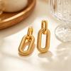 Elegant European & American Stainless Steel Studs and Double Ring Ear Hoops