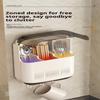 Wall Mounted Kitchen Cutlery Holder Breathable Dust-Proof Utensil Drainer No Punching With Lid Chopstick Storage Box