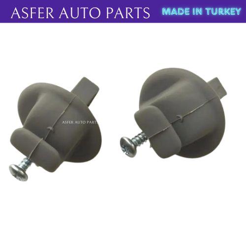 

Sun Visor Bracket 2pcs Dark Gray For Renault OEM 7702255080 7700424981