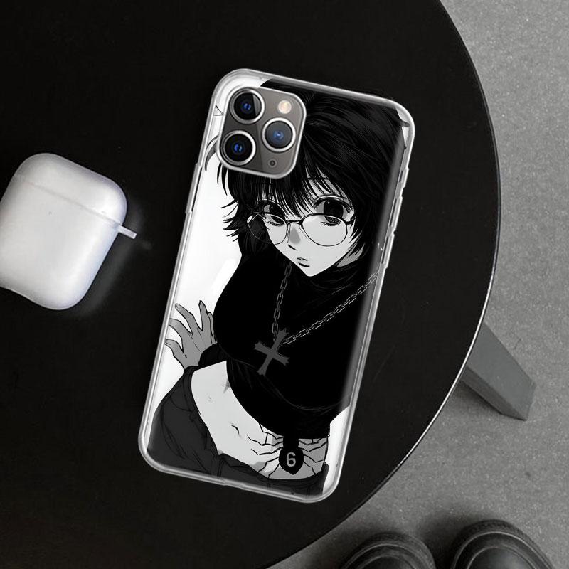 Huner X-Hunters Chrollo Shizuku Phone Case Cover for iPhone 11 12 13 Mini 14 15 Plus 16 Pro Max 17 Air 7 8 + SE Art Customized F