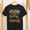 Comfort Colors Stargazing Telescope T-Shirt, Astronomy Lover Night Sky Tee