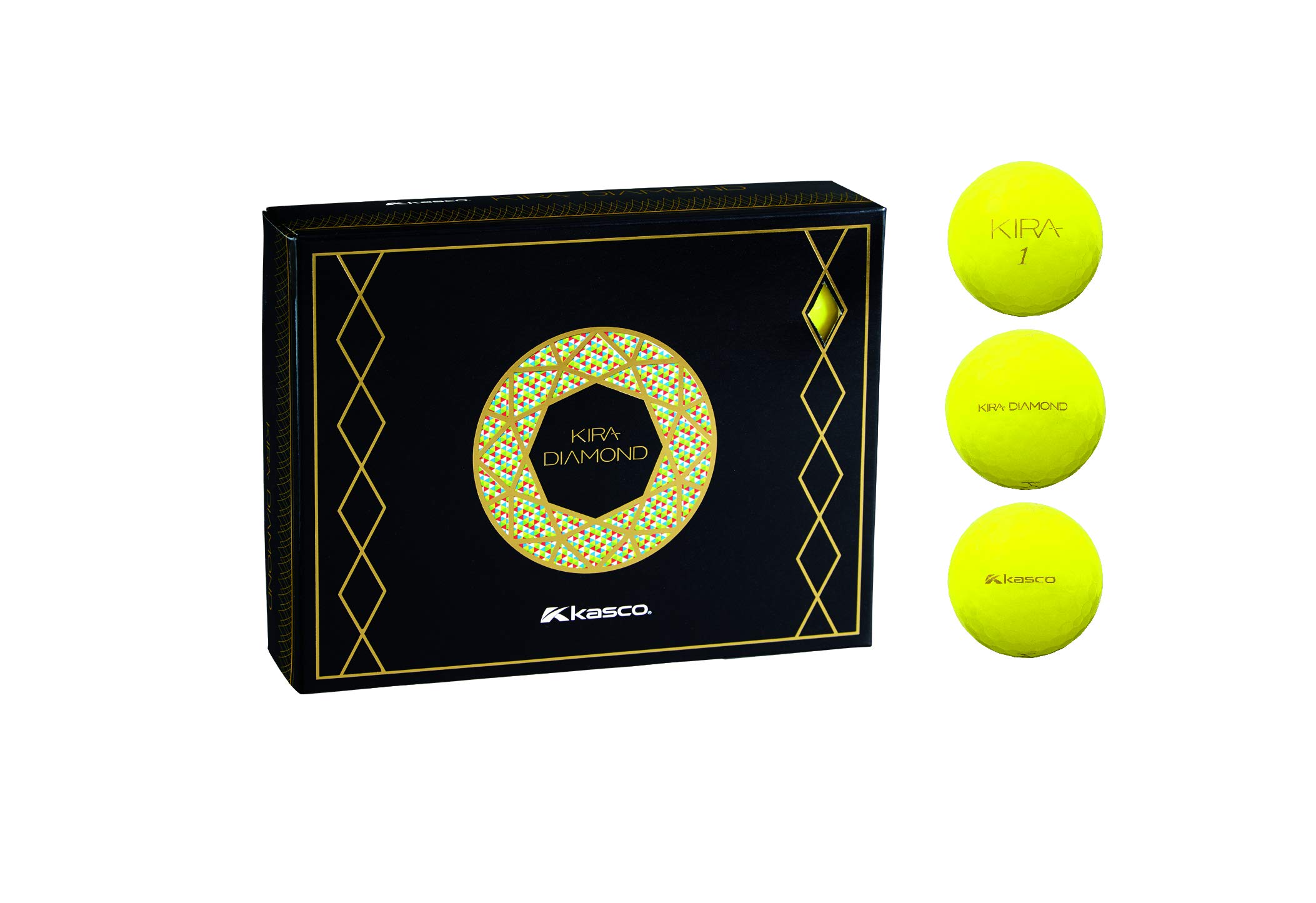 

KASCO Golf Ball Kira Diamond Yellow Dozen KIRA DIAMOND