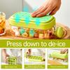 2 in 1 Ice Cube Tray Multifunctional Ice Bottle Mold with Straw Safe Silicone Material Portable for Outdoor Travel and Office