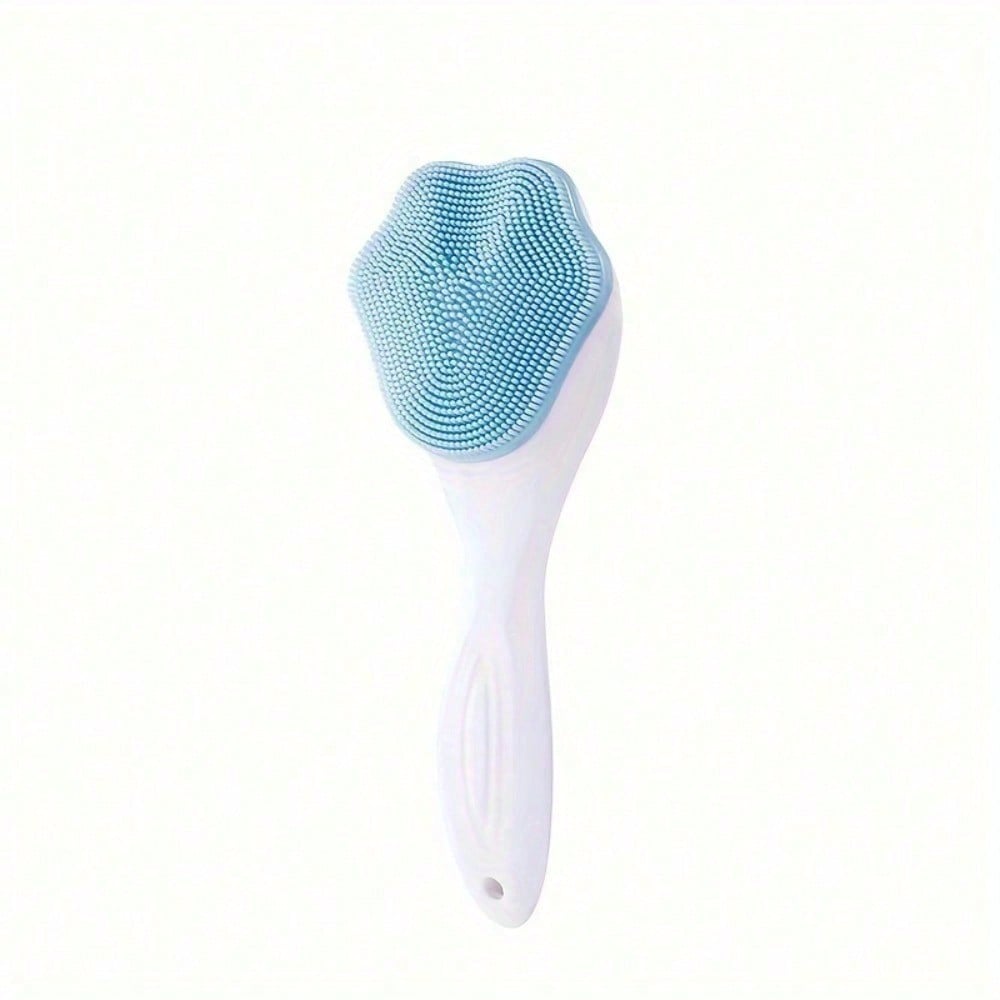 1pcs Manual Silicone Cat Claw Face Brush, Long Handle Soft Bristle Facial Cleansing Brush, Deep Cleaning Tool For Facial Dirt