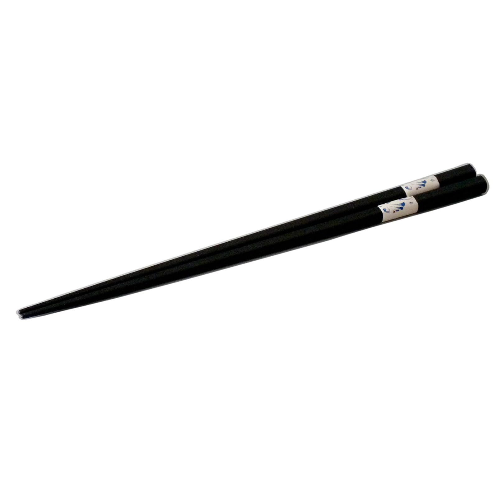 

Awasaka Arabesque Chopsticks with Dragonfly Bead Natural Dishwasher Made in Brush Blue Design, Wood, Approx. 23cm, Safe, Japan, MN-918 коричневый