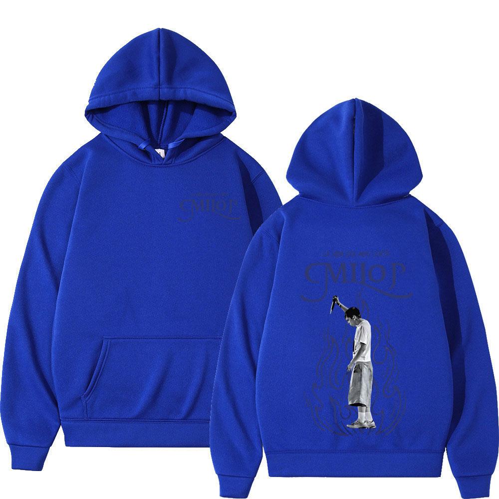 Rapper Milo J La Vida Era Mas Corta Album Tour 2026 Print Hoodie Unisex Hip-hop Sweatshirts Oversized Casual Fashion Pullover